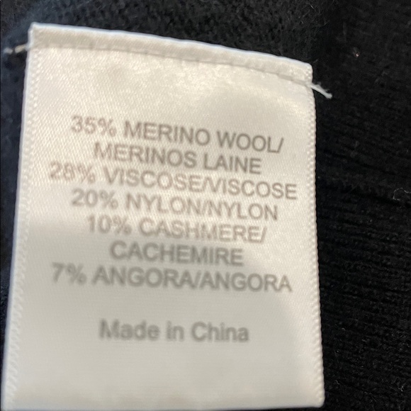 Tory Burch Crewneck Black Long Sleeve Sweater wEmbellished Logo. Style #31093104 - Picture 10 of 10